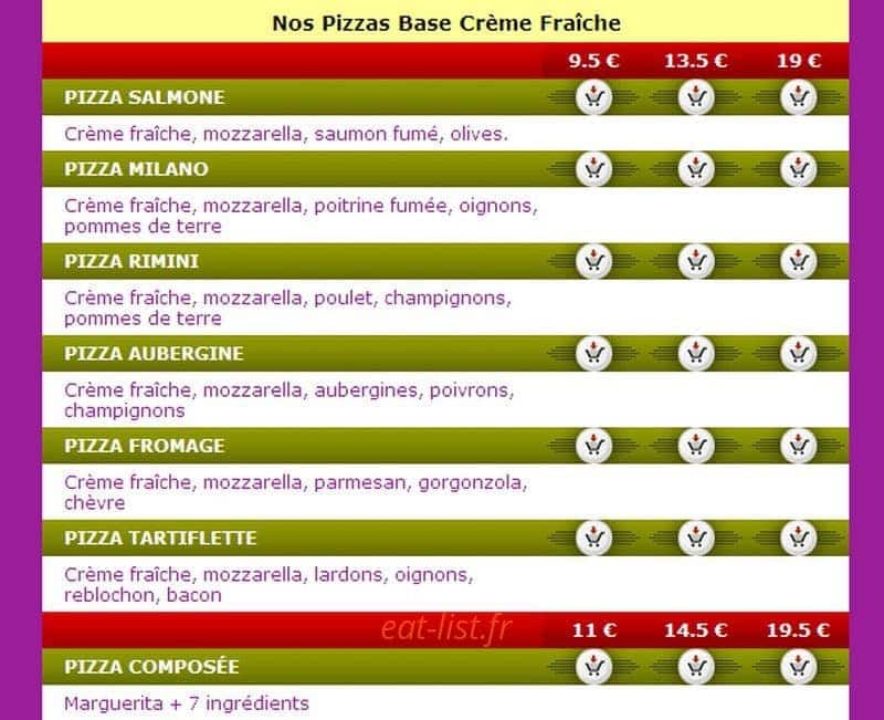 Pizza Stella — carte page 3