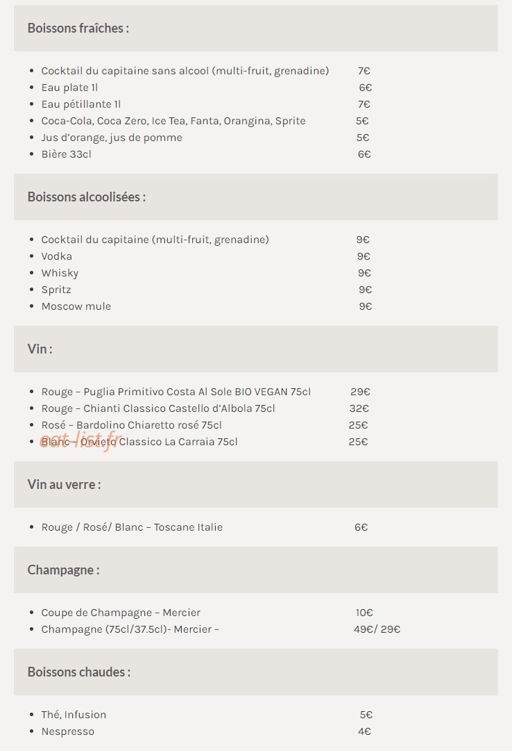 Pizza sur Seine — carte page 2