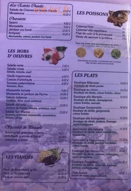 Pizzeria San Marino — carte page 3