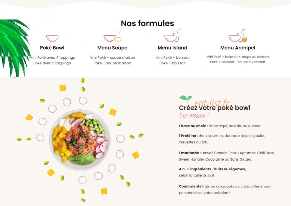 Poké Bar — carte page 2