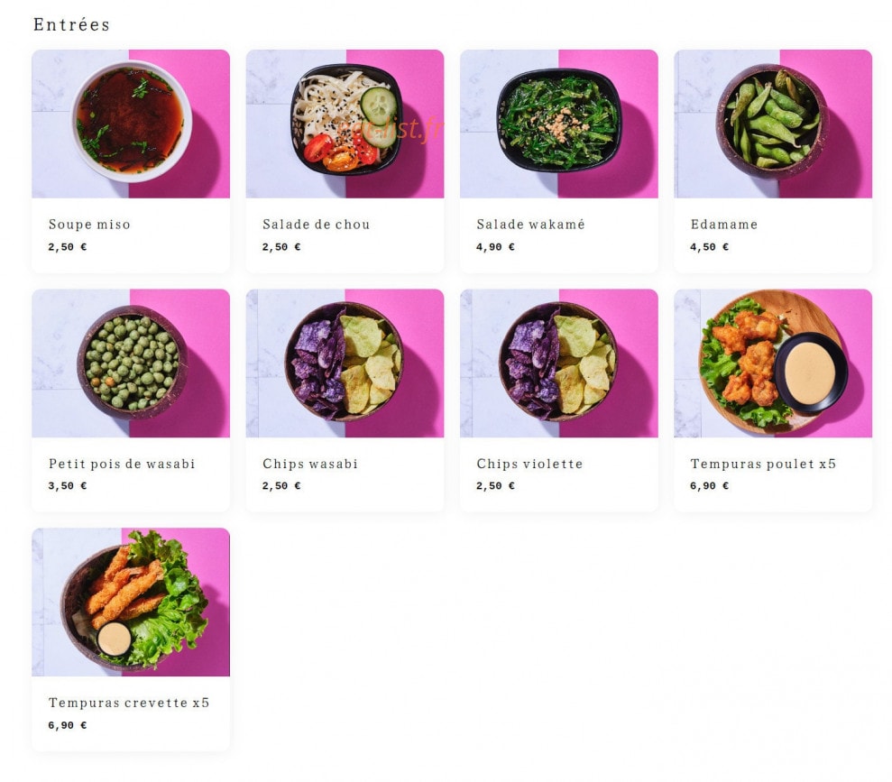 Poké Shop — carte page 1