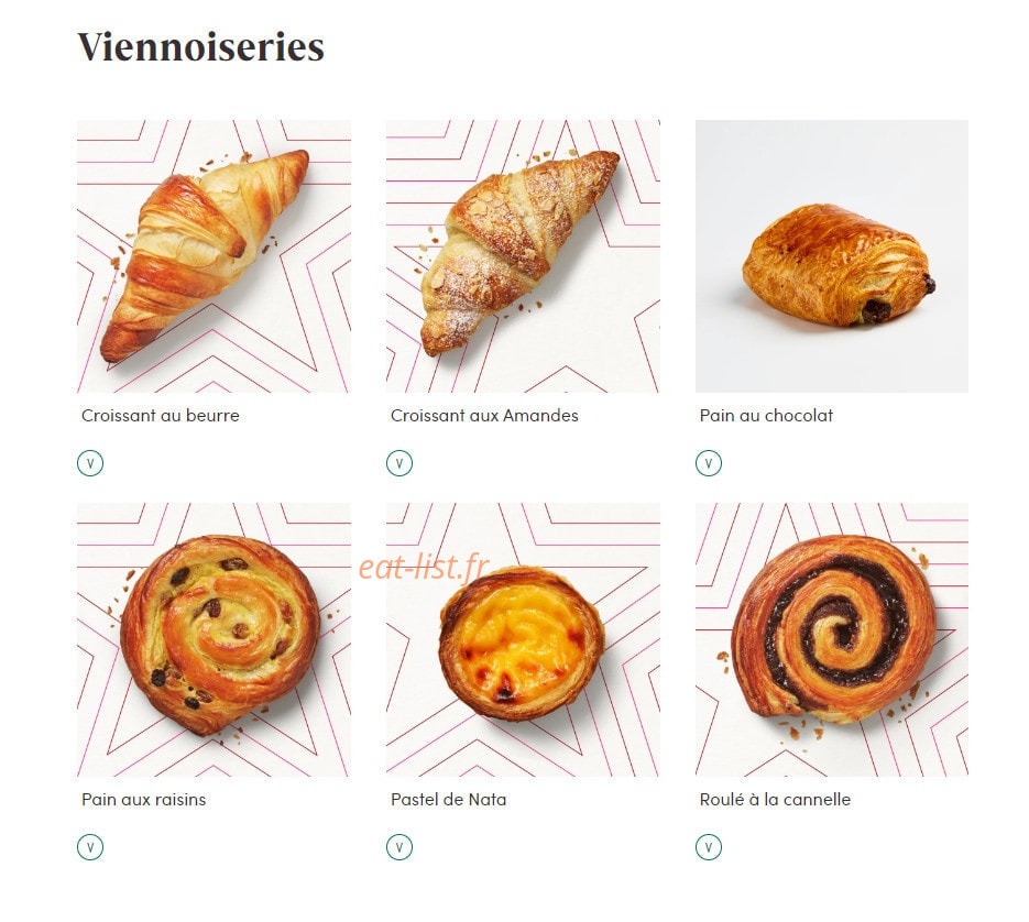 Pret A Manger — carte page 15