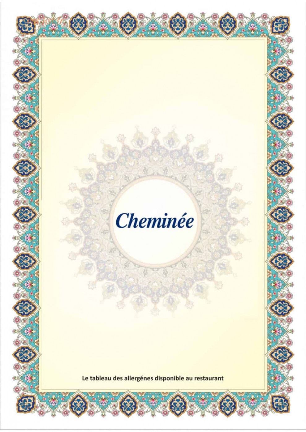 Restaurant Cheminée — carte page 2