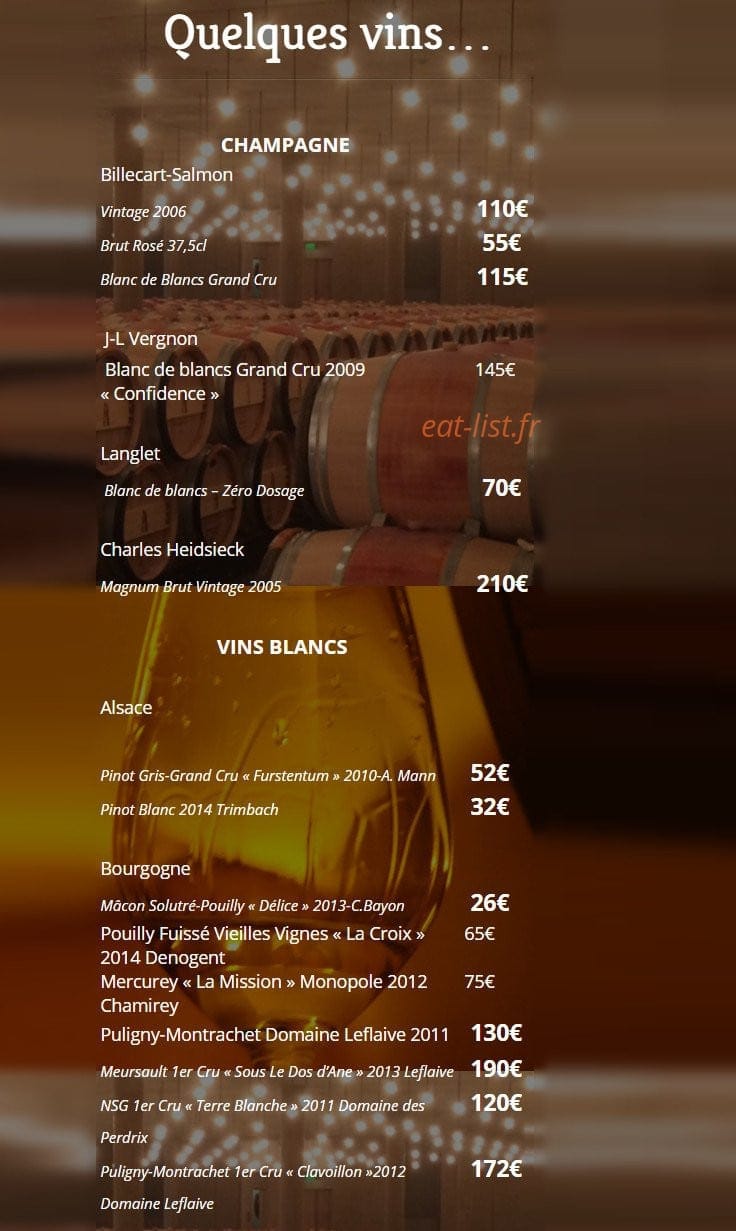 Restaurant l'Antre Amis — carte page 2