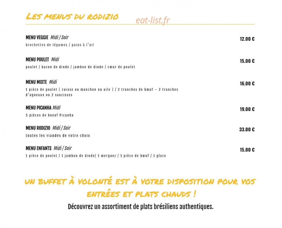 Rodizio — carte page 1