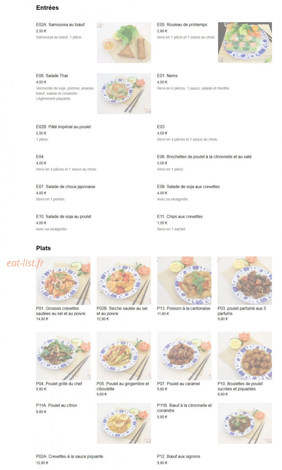 Rong Fa — carte page 2