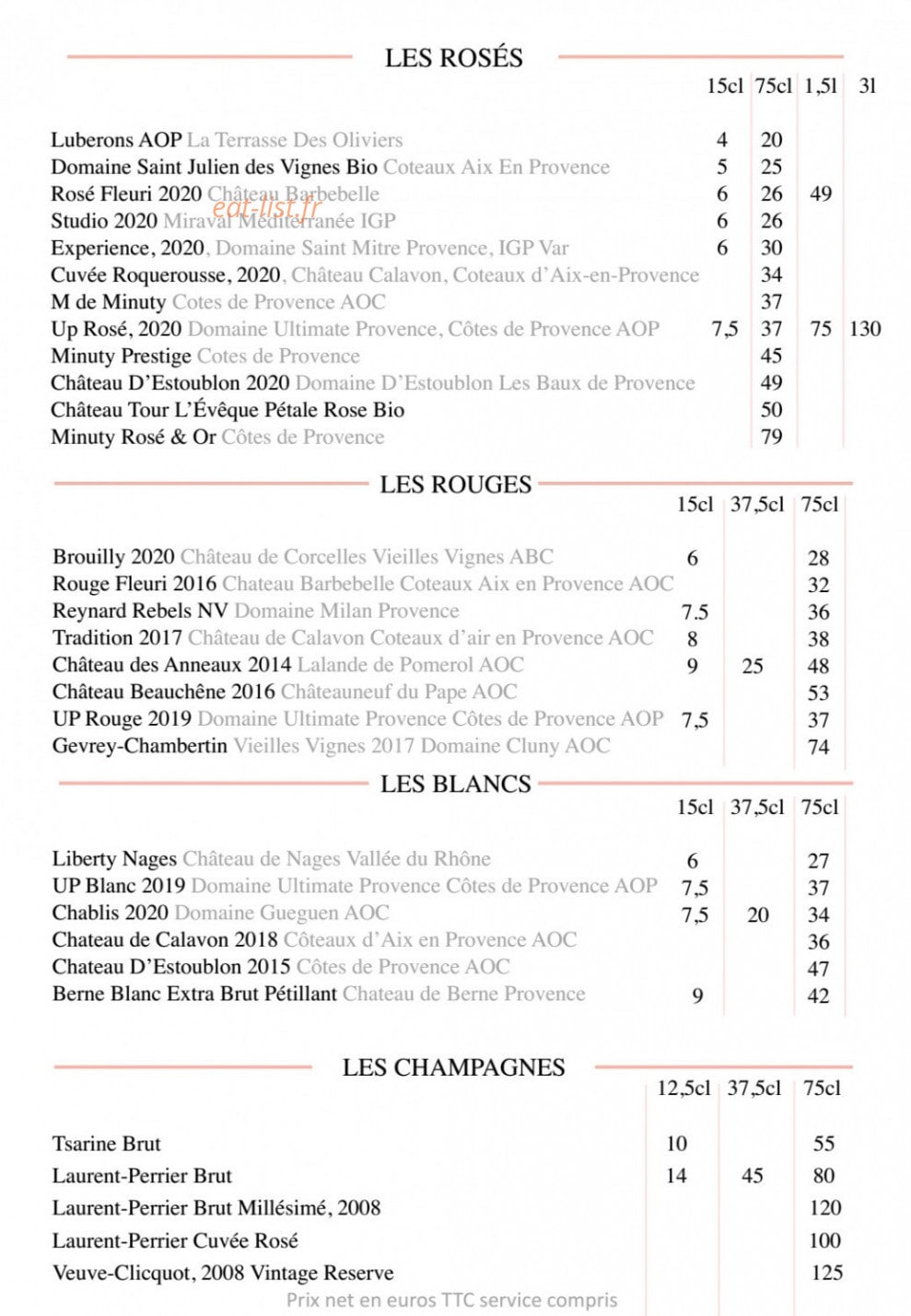 Rosé — carte page 5