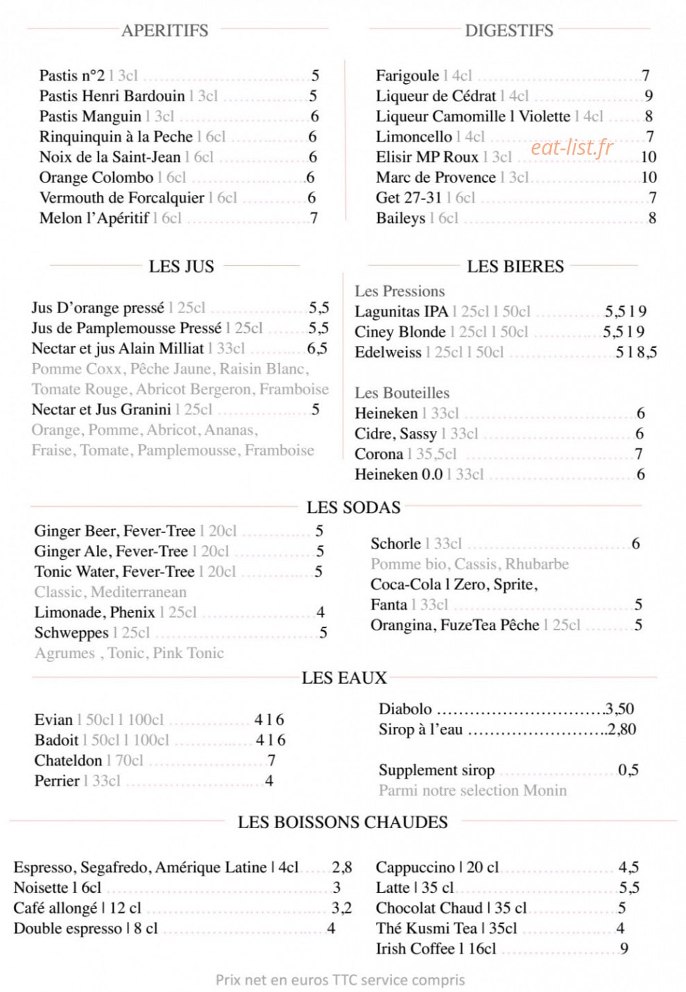 Rosé — carte page 3