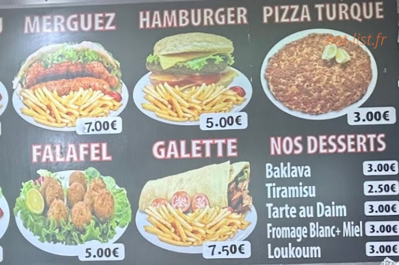 Sandwicherie Grec — carte page 2