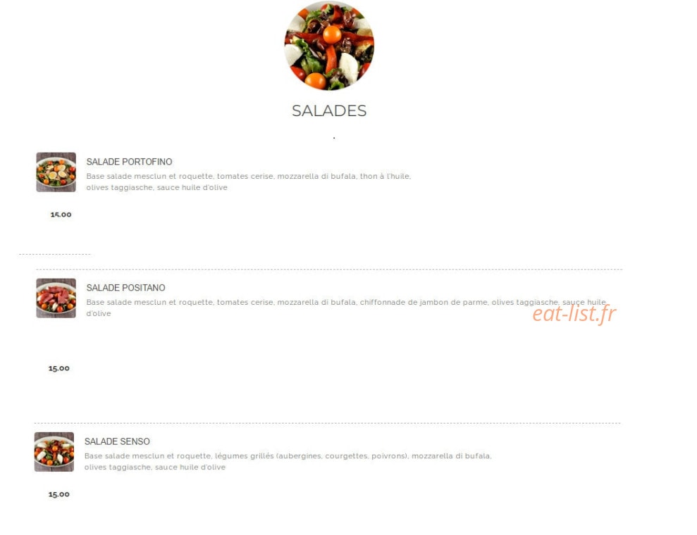 Senso Pizza — carte page 9