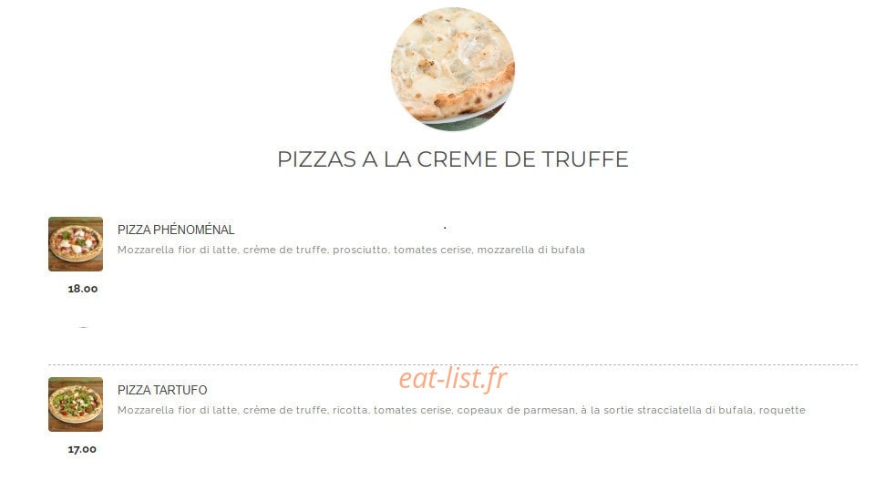 Senso Pizza — carte page 5