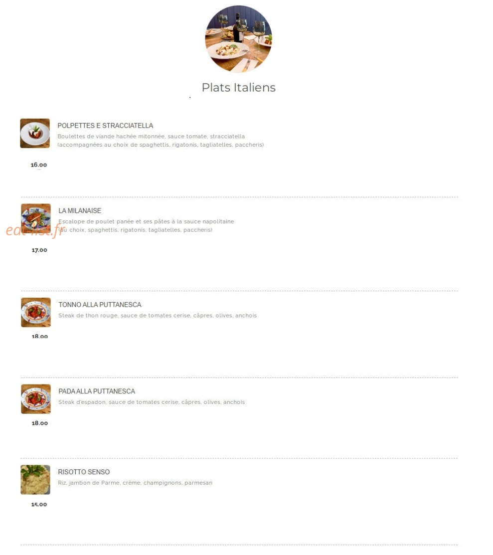 Senso Pizza — carte page 7