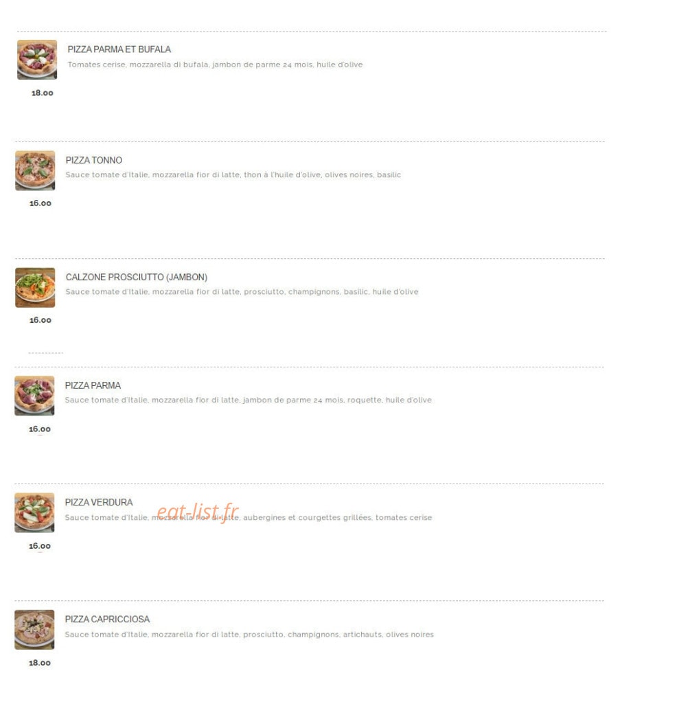 Senso Pizza — carte page 3