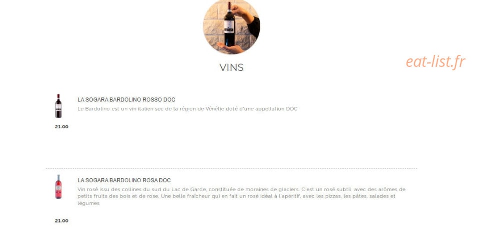 Senso Pizza — carte page 12
