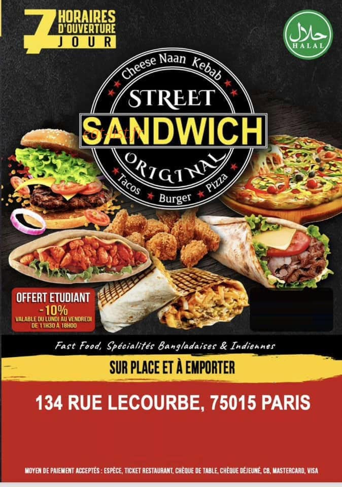 Street sandwich — carte page 1