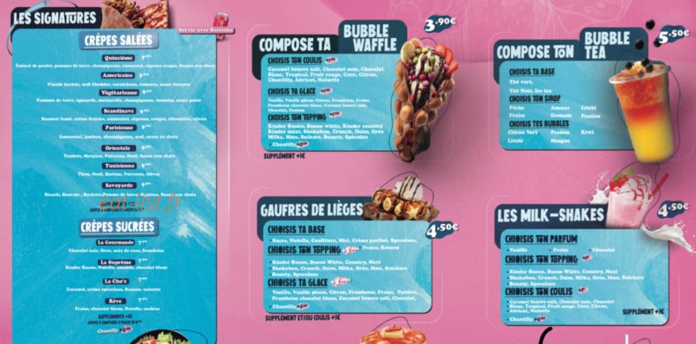Sugar Times — carte page 1