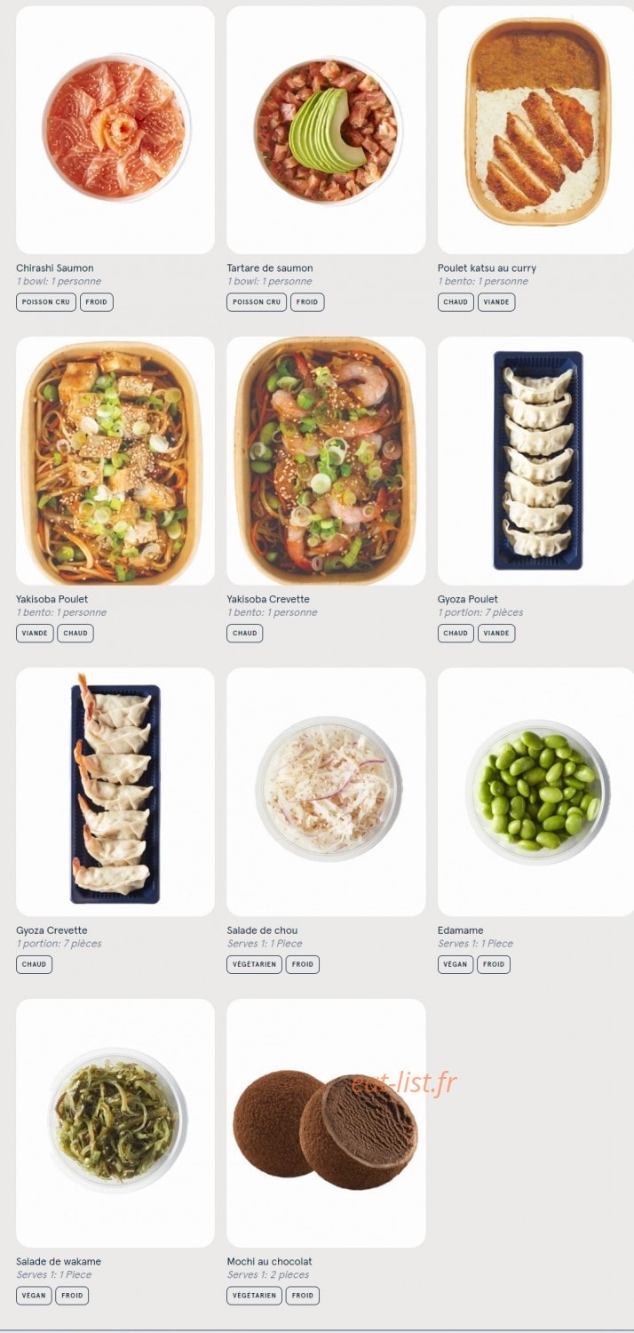 Sushi Daily — carte page 4