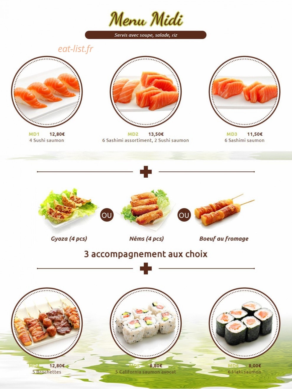 Sushi Gare — carte page 15