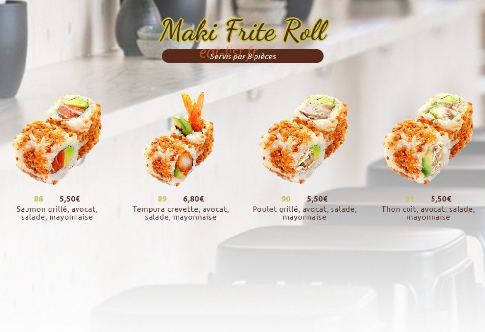 Sushi Gare — carte page 11