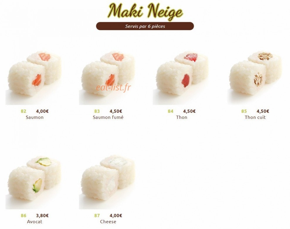 Sushi Gare — carte page 10