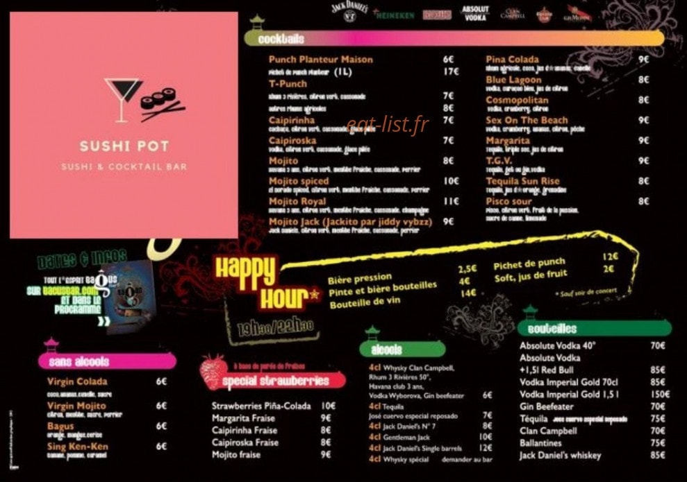 Sushi pot — carte page 3