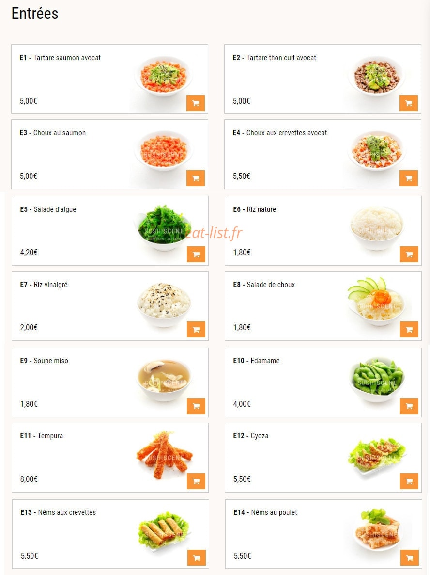 Sushi Scene — carte page 1
