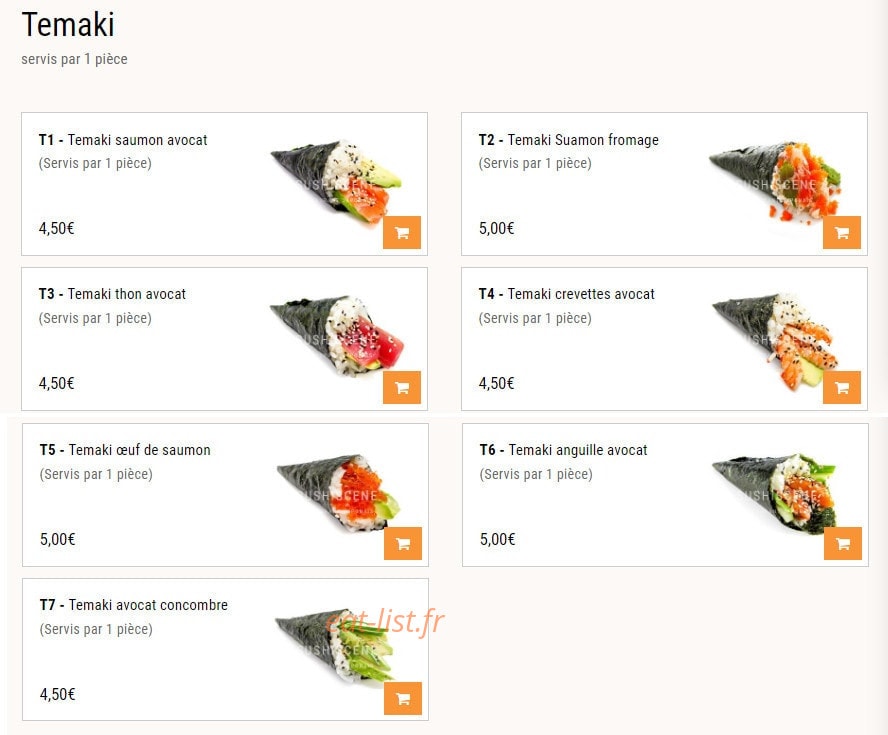 Sushi Scene — carte page 9