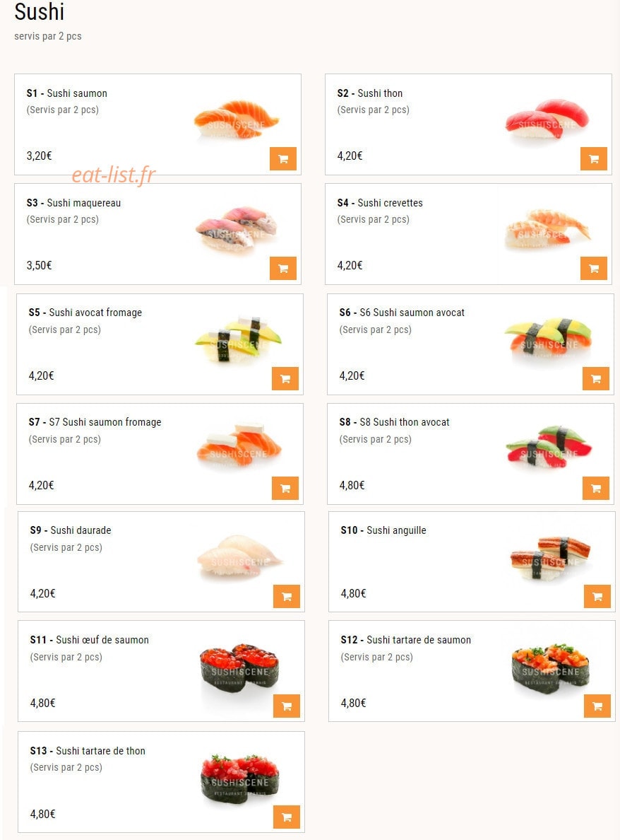 Sushi Scene — carte page 5