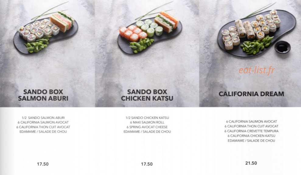 Sushi Shop — carte page 11