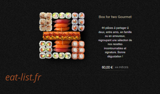 Sushi Shop — carte page 9