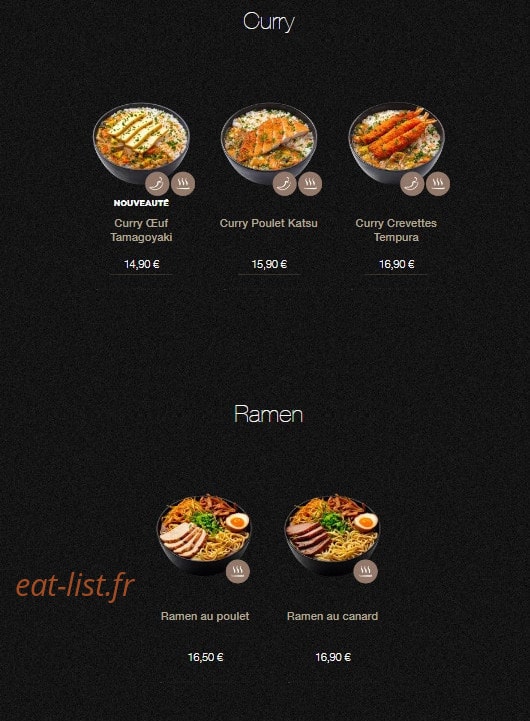 Sushi Shop — carte page 21