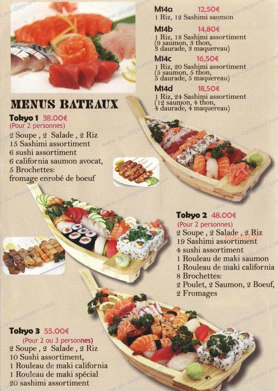 Sushi tokyo — carte page 6