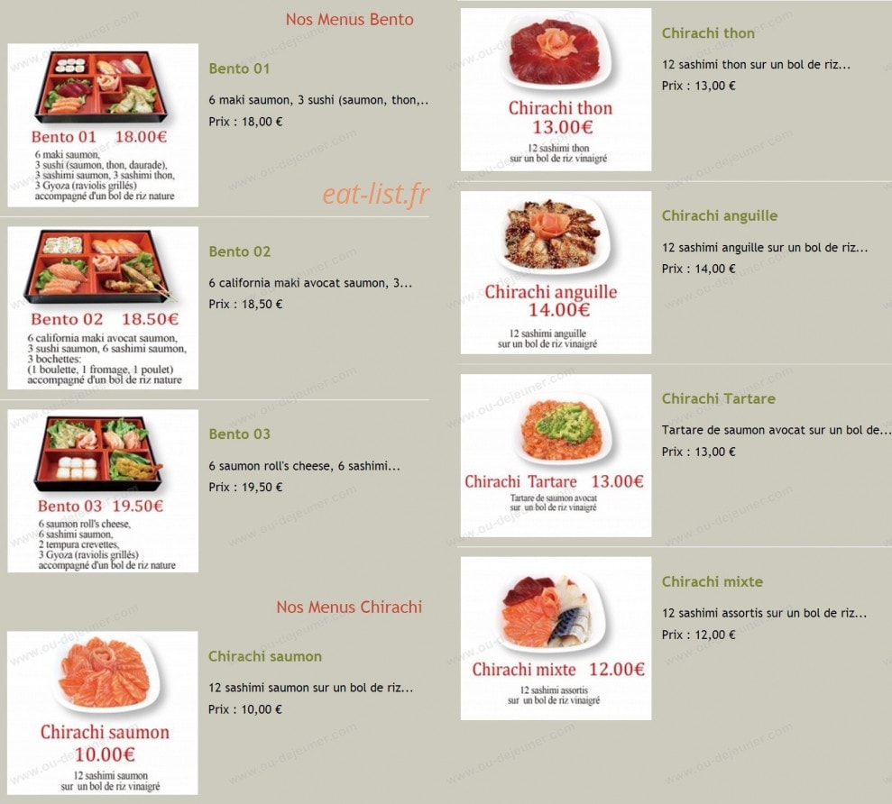 Sushi Village — carte page 7
