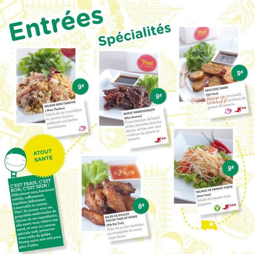 Thaï at Home — carte page 2