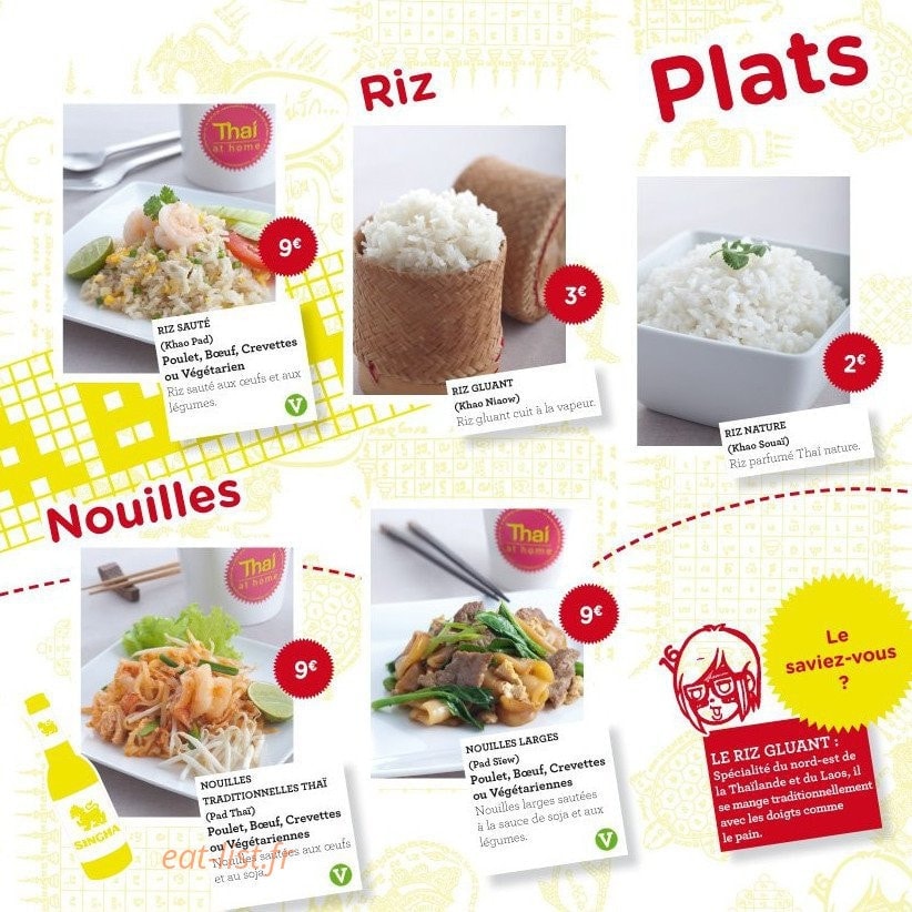 Thaï at Home — carte page 7
