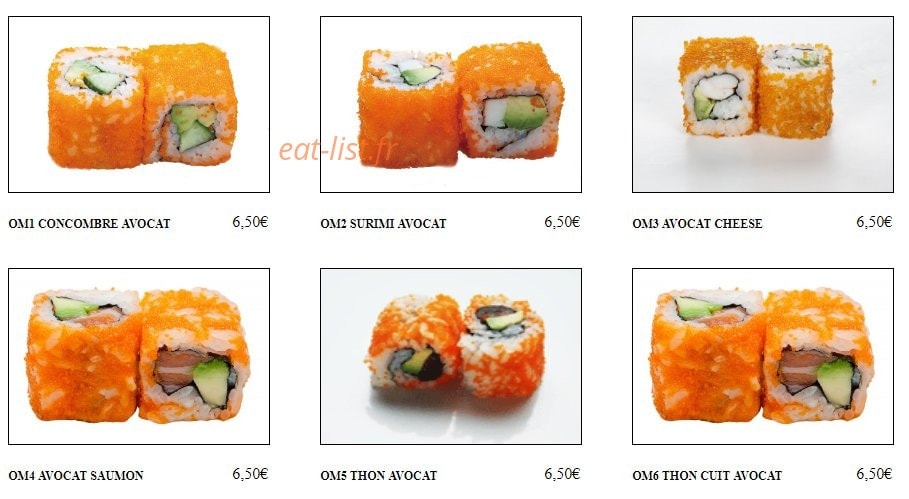 Tokyo Sushi — carte page 16