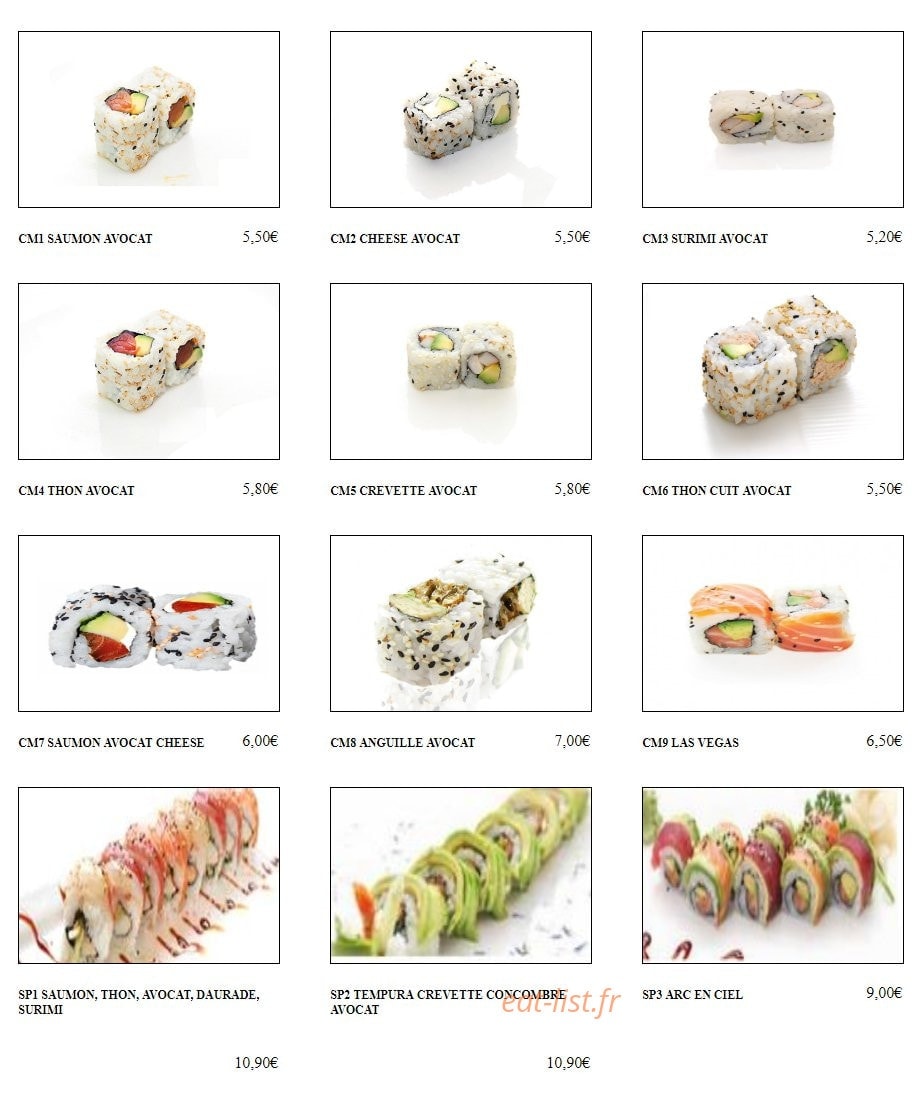 Tokyo Sushi — carte page 9