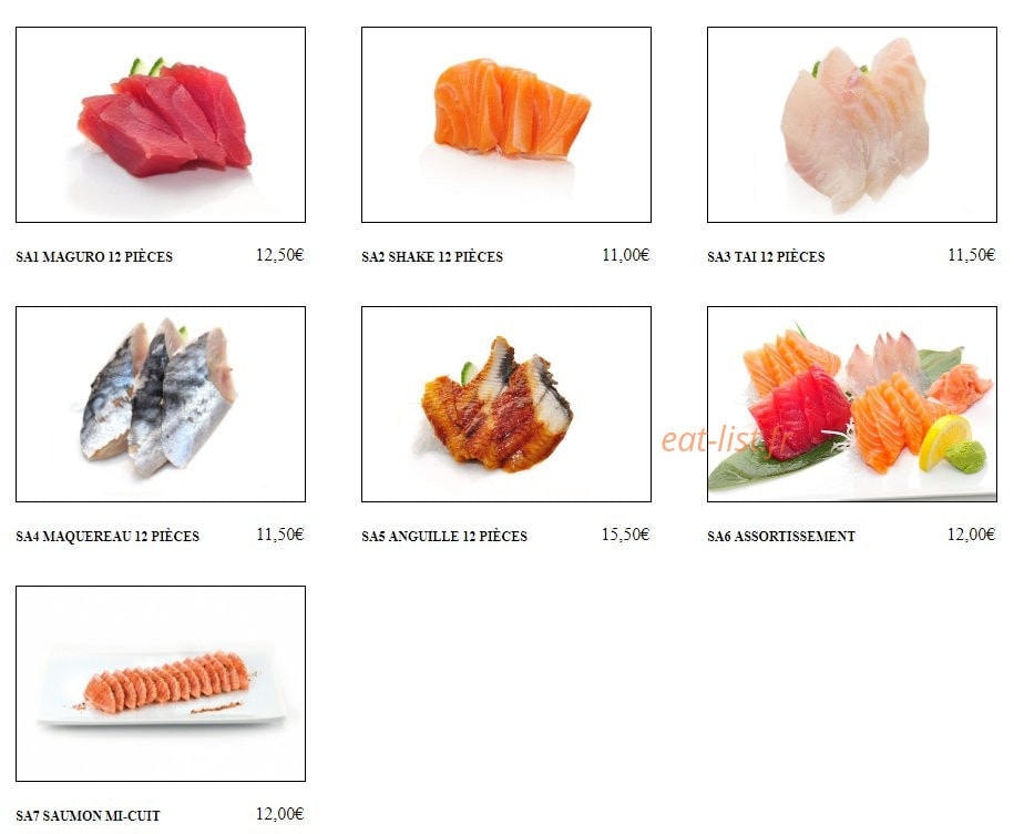 Tokyo Sushi — carte page 18