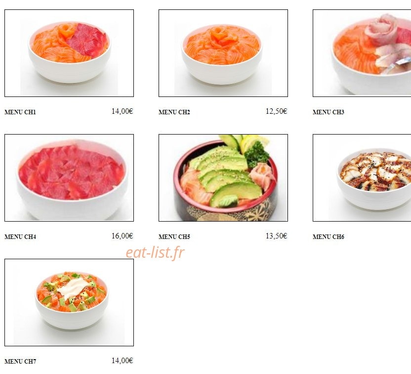 Tokyo Sushi — carte page 3