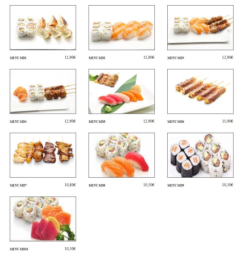 Tokyo Sushi — carte page 5