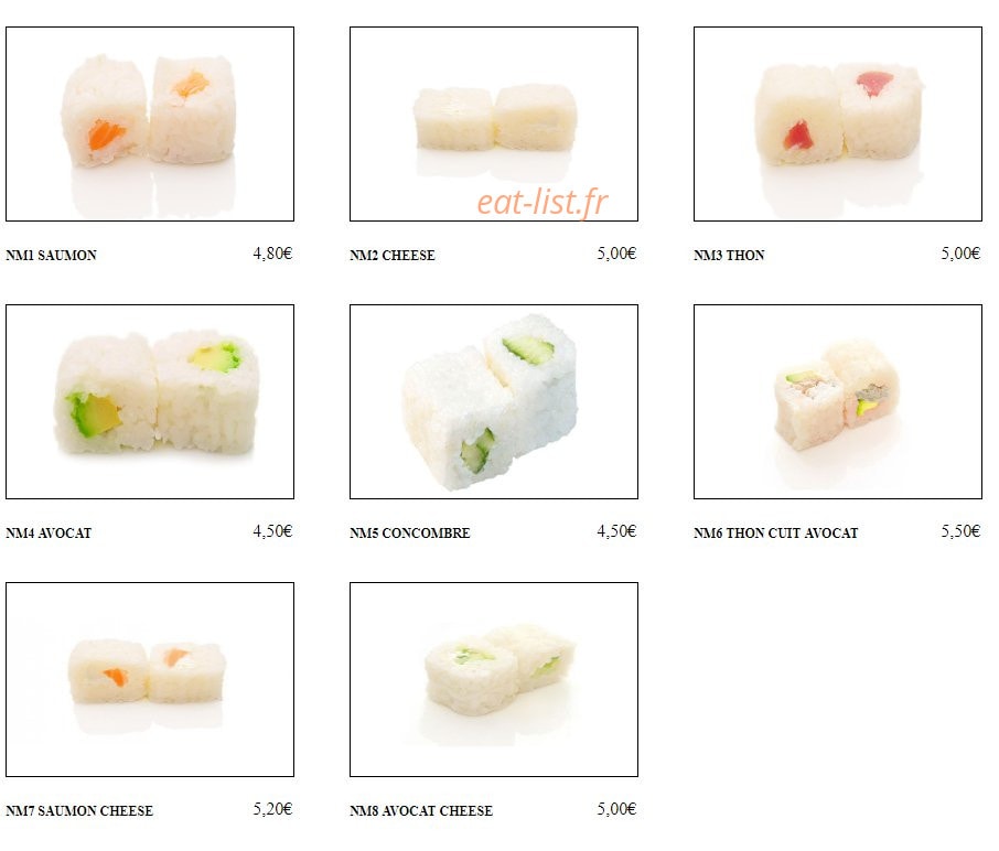 Tokyo Sushi — carte page 13