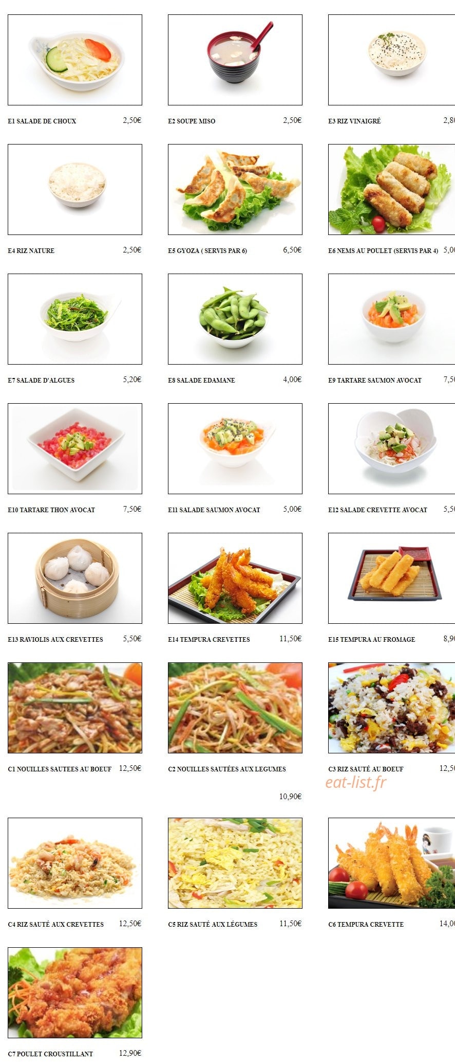 Tokyo Sushi — carte page 6