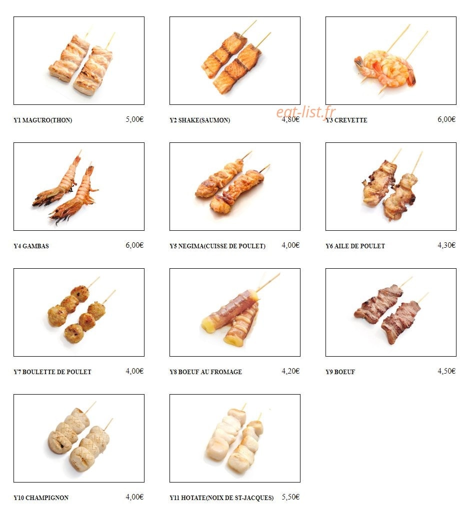 Tokyo Sushi — carte page 19
