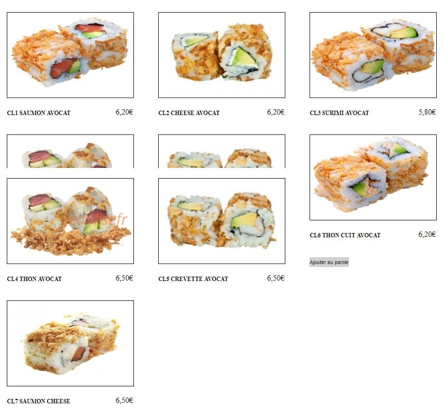 Tokyo Sushi — carte page 12