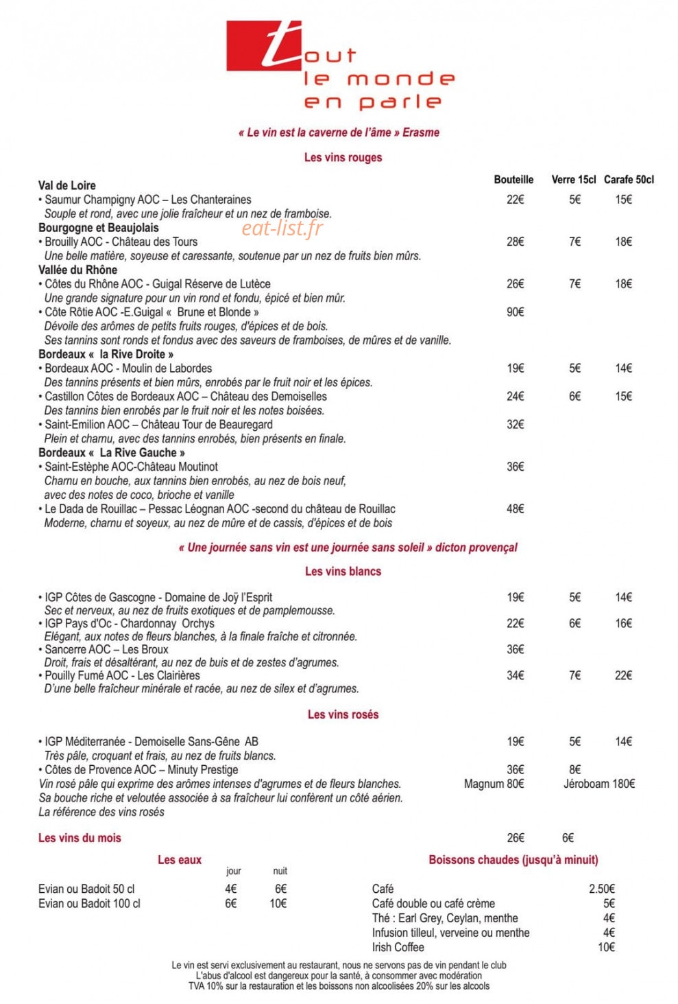 Tout le Monde en Parle — carte page 2