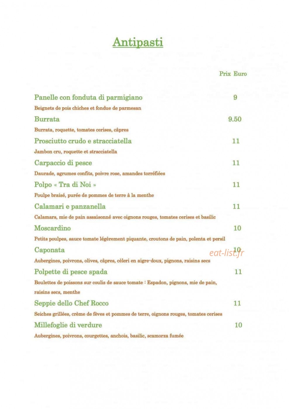 Tra di Noi — carte page 1