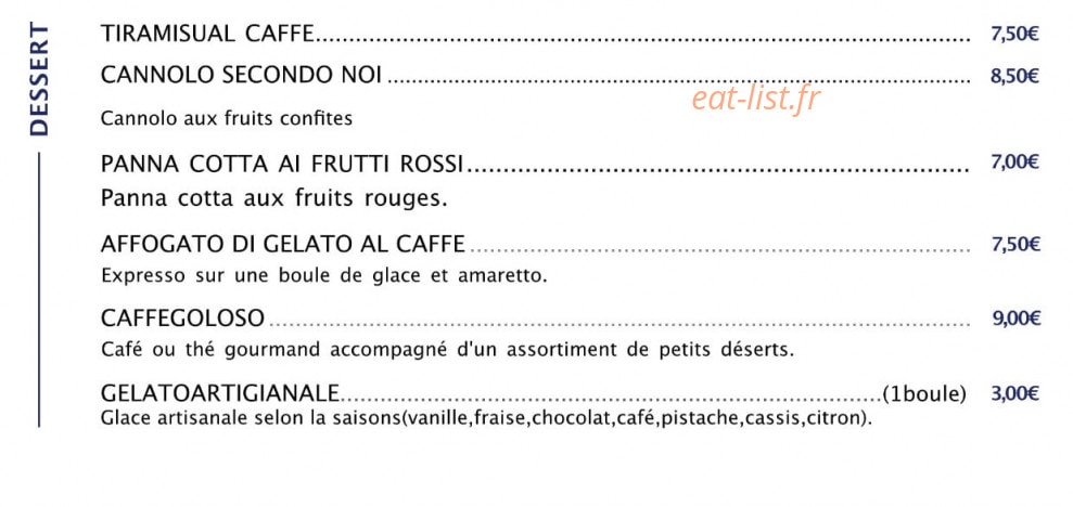 Trattoria Toscana — carte page 5