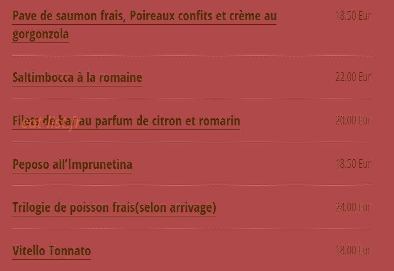 Via Del Gusto — carte page 8
