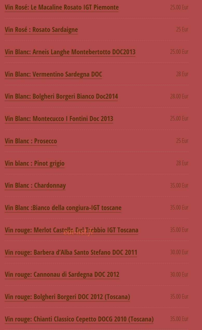 Via Del Gusto — carte page 3