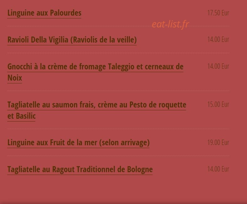 Via Del Gusto — carte page 2